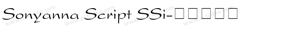 Sonyanna Script SSi字体转换